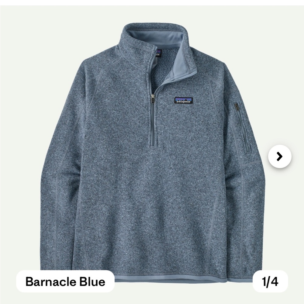 Patagonia Better Sweater® 1/4-Zip Fleece Pullover - Barnacle Blue
